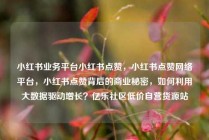 小红书业务平台小红书点赞，小红书点赞网络平台，小红书点赞背后的商业秘密，如何利用大数据驱动增长？亿乐社区低价自营货源站
